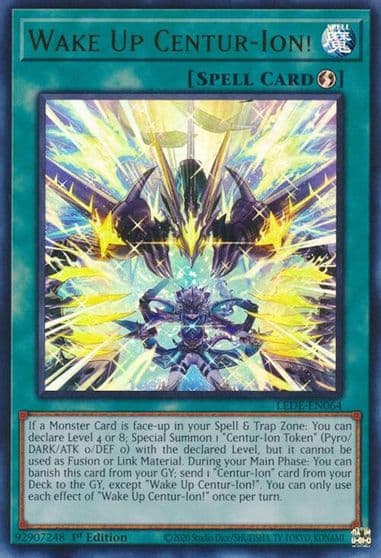 Wake Up Centur Ion Legacy of Destruction Yu-Gi-Oh! card