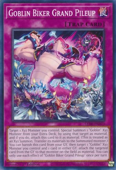 Goblin Biker Grand Pileup Legacy of Destruction Yu-Gi-Oh! card