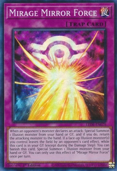 Mirage Mirror Force Legacy of Destruction Yu-Gi-Oh! card