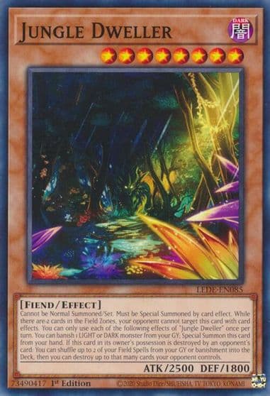 Jungle Dweller Legacy of Destruction Yu-Gi-Oh! card