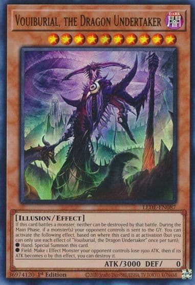 Vouiburial the Dragon Undertaker Legacy of Destruction Yu-Gi-Oh! card
