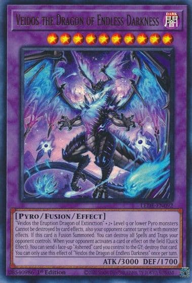 Veidos the Dragon of Endless Darkness Legacy of Destruction Yu-Gi-Oh! card