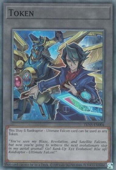 Token Shay and Raidraptor Ultimate Falcon Legacy of Destruction Yu-Gi-Oh! card