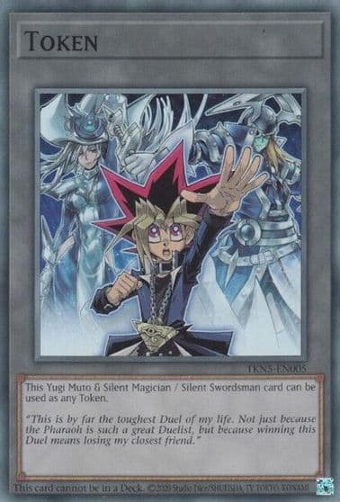 Token Yugi Muto and Silent Magician and Silent Swordsman Legacy of Destruction Yu-Gi-Oh! card