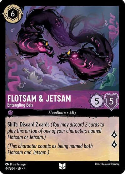 Flotsam and Jetsam Entangling Eels Ursula's Return Lorcana card
