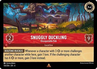 Snuggly Duckling Disreputable Pub Ursula's Return Lorcana card