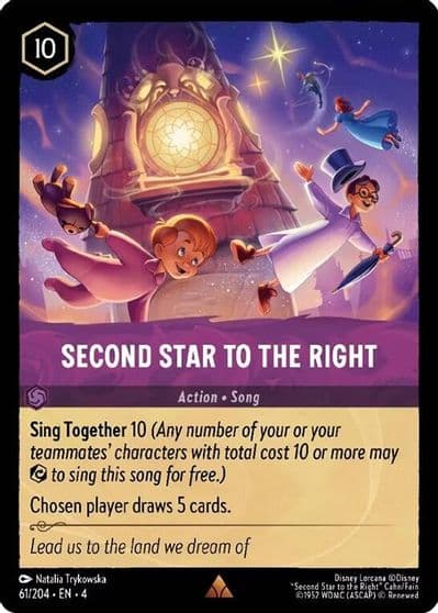 Second Star to the Right Ursula's Return Lorcana card