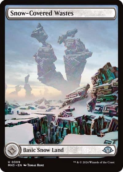 Snow Covered Wastes 0309 Modern Horizons 3 Magic card