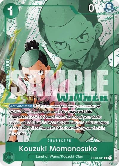 Kouzuki Momonosuke Winner Pack Vol 7 One Piece Promotion Cards One Piece card