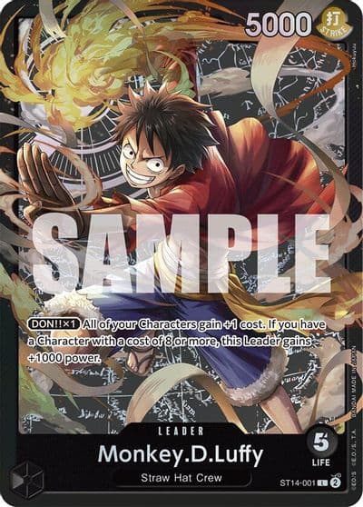 MonkeyDLuffy 001 Starter Deck 14: 3D2Y One Piece card