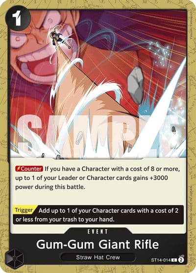 Gum Gum Giant Rifle Starter Deck 14: 3D2Y One Piece card