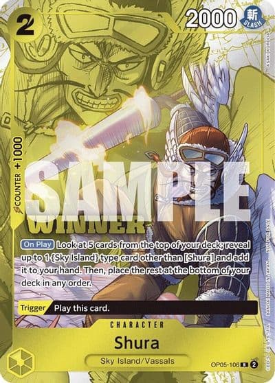 Shura Winner Pack Vol 7 One Piece Promotion Cards One Piece card