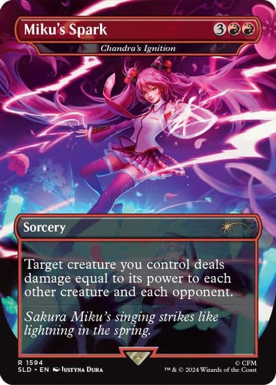 Mikus Spark Chandras Ignition Secret Lair Drop Series Magic card