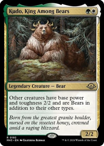 Kudo King Among Bears Modern Horizons 3 Magic card