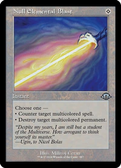 Null Elemental Blast Retro Frame Modern Horizons 3 Magic card