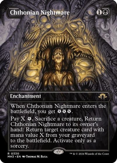 Chthonian Nightmare Borderless Modern Horizons 3 Magic card
