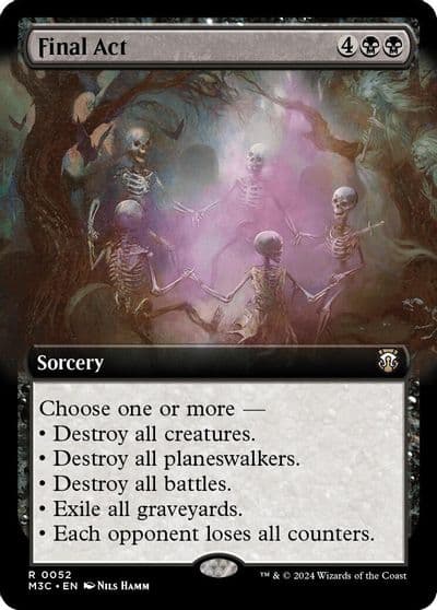 Final Act Extended Art Commander: Modern Horizons 3 Magic card