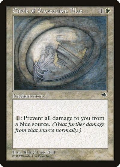 Circle of Protection Blue Tempest Magic card
