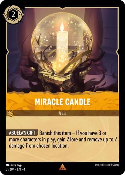 Miracle Candle Ursula's Return Lorcana card