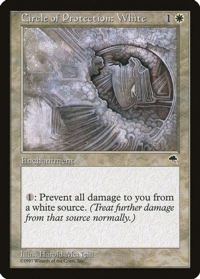 Circle of Protection White Tempest Magic card
