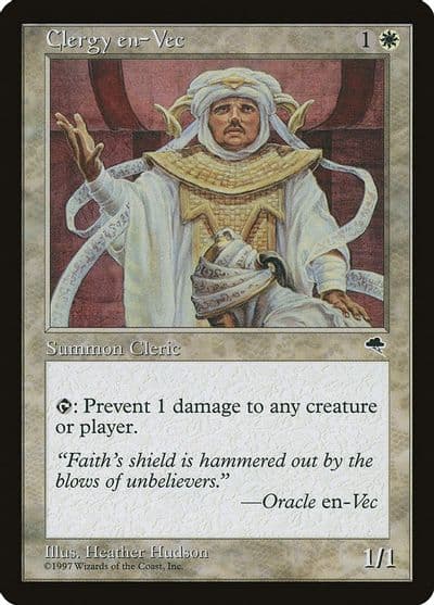 Clergy en Vec Tempest Magic card