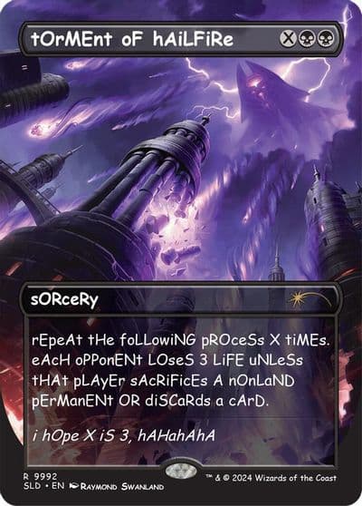 tOrMEnt oF hAiLFiRe Secret Lair Drop Series Magic card