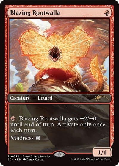 Blazing Rootwalla Game Day & Store Championship Promos Magic card