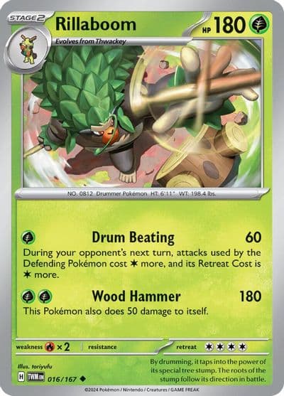 Rillaboom SV06: Twilight Masquerade Pokemon card