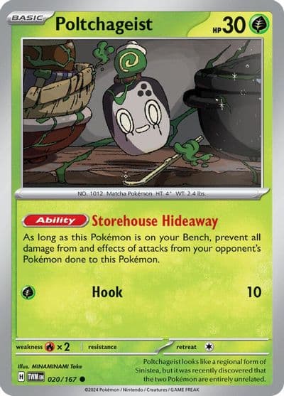 Poltchageist SV06: Twilight Masquerade Pokemon card