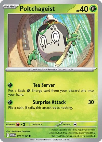 Poltchageist SV06: Twilight Masquerade Pokemon card