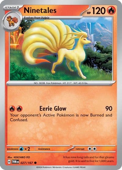 Ninetales SV06: Twilight Masquerade Pokemon card