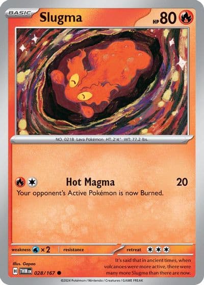 Slugma SV06: Twilight Masquerade Pokemon card