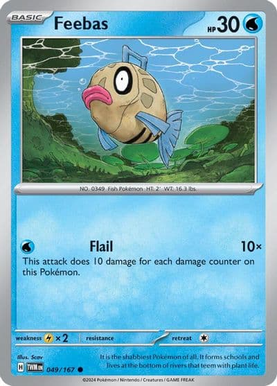 Feebas SV06: Twilight Masquerade Pokemon card