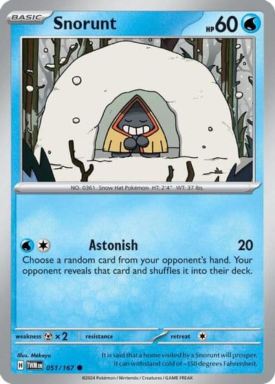 Snorunt SV06: Twilight Masquerade Pokemon card