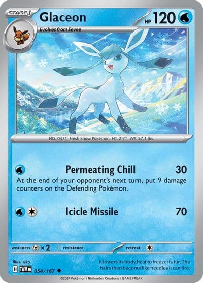 Glaceon SV06: Twilight Masquerade Pokemon card