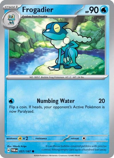 Frogadier SV06: Twilight Masquerade Pokemon card