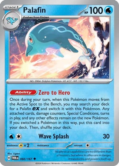 Palafin SV06: Twilight Masquerade Pokemon card