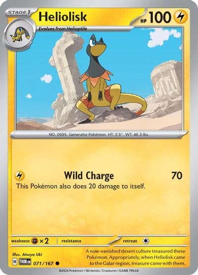 Heliolisk SV06: Twilight Masquerade Pokemon card