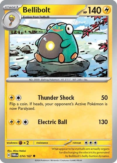 Bellibolt SV06: Twilight Masquerade Pokemon card