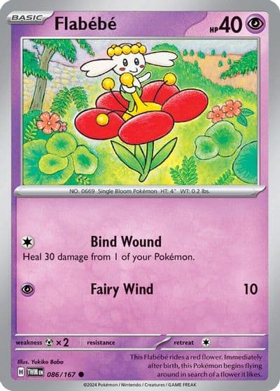 Flabebe SV06: Twilight Masquerade Pokemon card