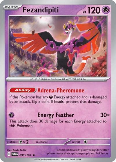 Fezandipiti SV06: Twilight Masquerade Pokemon card