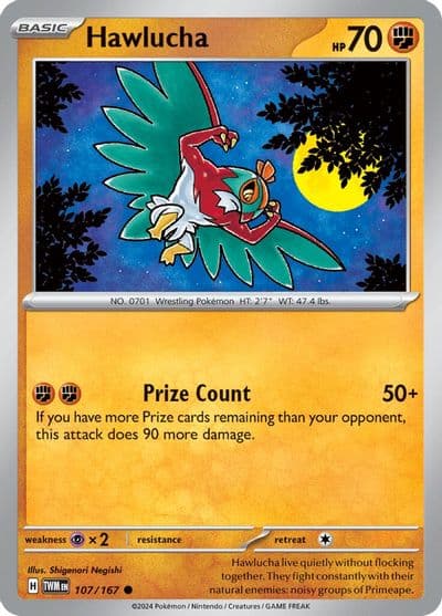 Hawlucha SV06: Twilight Masquerade Pokemon card