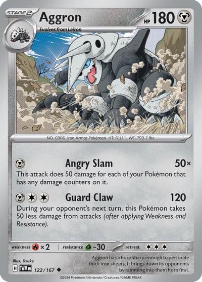 Aggron SV06: Twilight Masquerade Pokemon card
