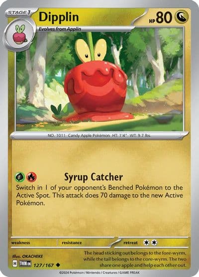 Dipplin SV06: Twilight Masquerade Pokemon card