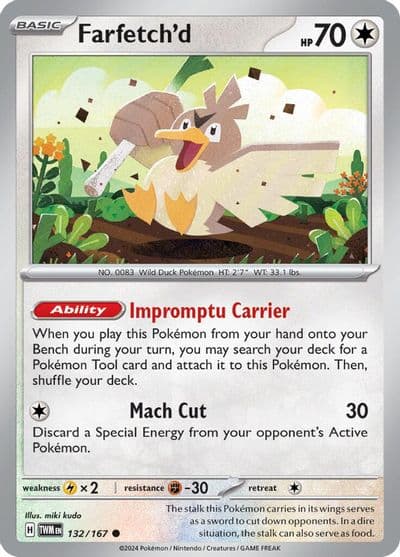Farfetch'd SV06: Twilight Masquerade Pokemon card