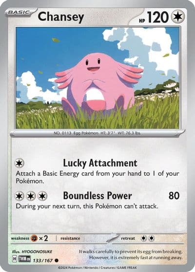 Chansey SV06: Twilight Masquerade Pokemon card