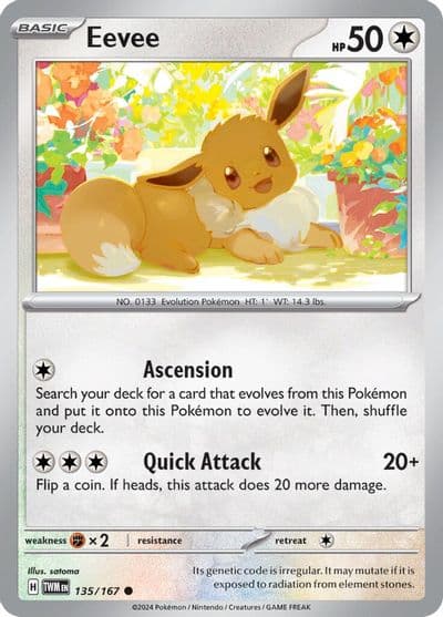 Eevee SV06: Twilight Masquerade Pokemon card