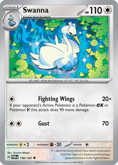 Swanna SV06: Twilight Masquerade Pokemon card