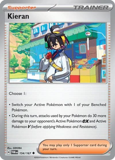 Kieran SV06: Twilight Masquerade Pokemon card