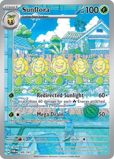 Sunflora SV06: Twilight Masquerade Pokemon card